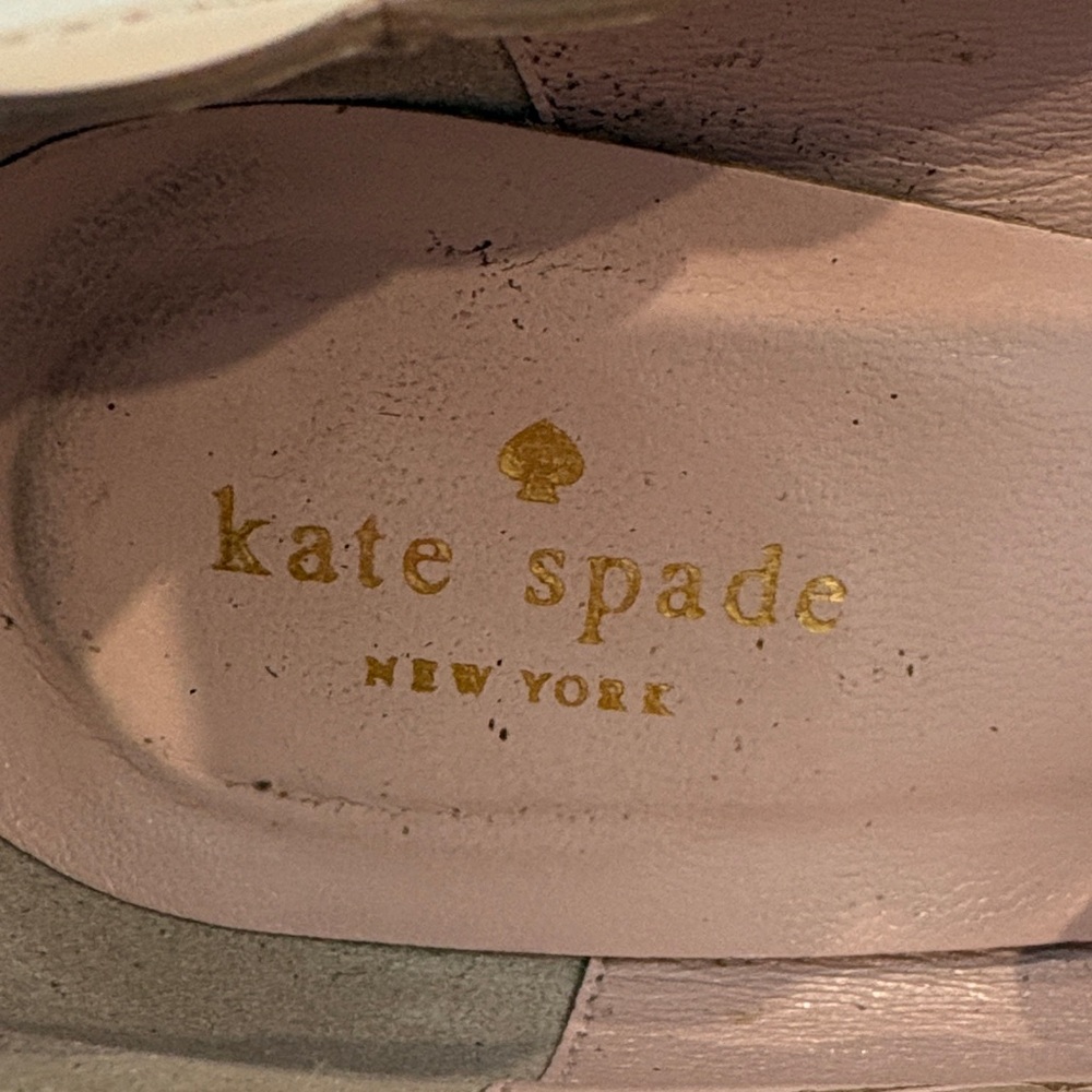 Kate Spade Tan Patent Bow Flats - Picture 2 of 6